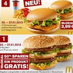 McDonalds Gutscheine 2013-2014